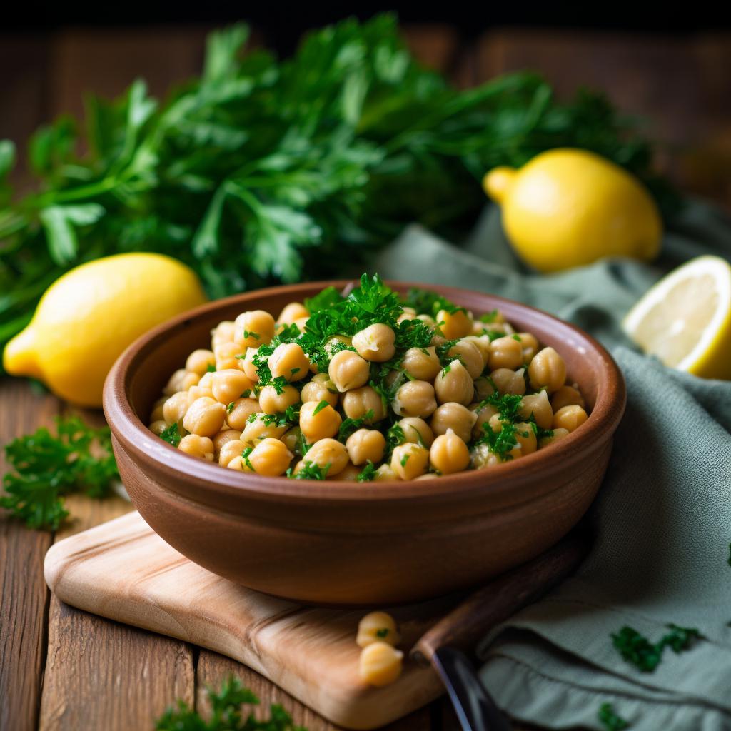 Mediterranean Delights GreekInspired Chickpeas with Parsley and Cumin